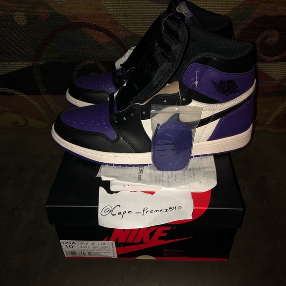 Air Jordan 1 “Court Purple” & “Pine Green” DS - Picture 7 of 8